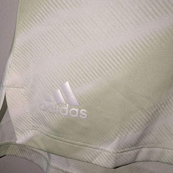 NWT Adidas Green And White Polo Ss with Breathable Fabric, Sz XS - Picture 3 of 5
